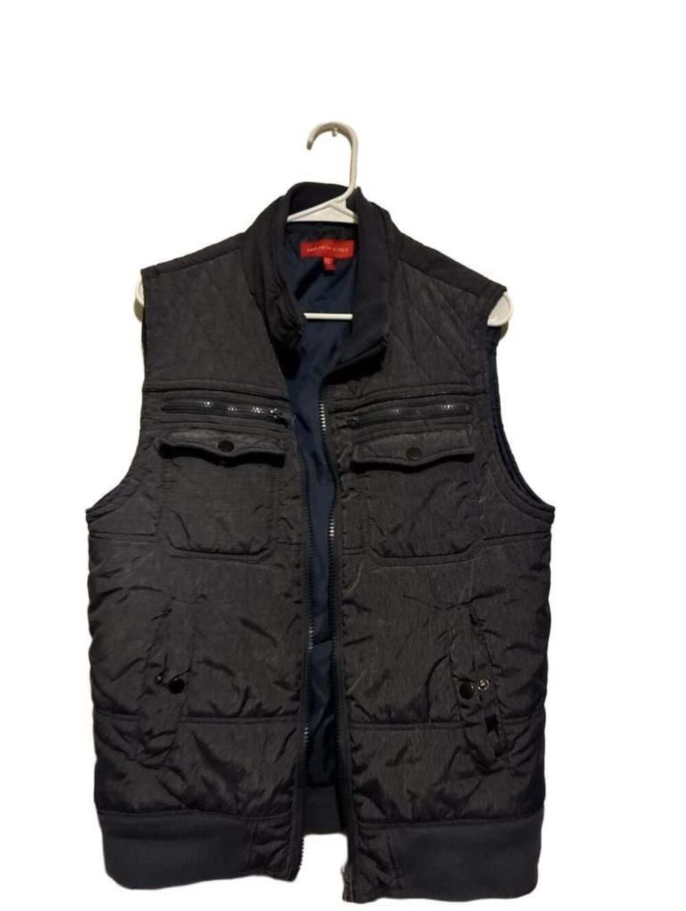 Saks Fifth Avenue Men's Quilted Puffer Vest with Zipper Pockets